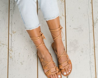 sandals greek leather,  roman sandals, ancient greek sandals, natural beige sandals , gladiator sandals genuine greek leather sandals,
