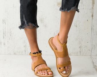 Handmade Leather Greek Sandals, Ancient Grecian Style