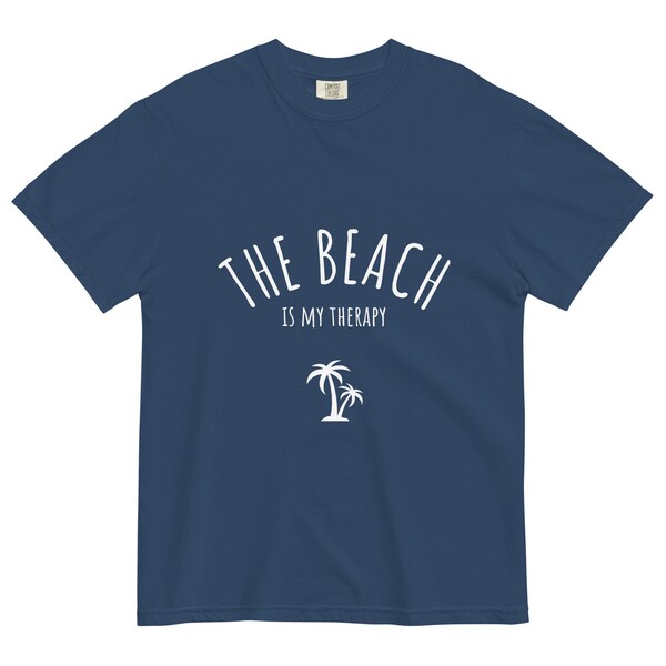 Unisex Garment-Dyed Heavyweight Beach T-Shirt - Ideal for Lounging or Hitting the Beach!