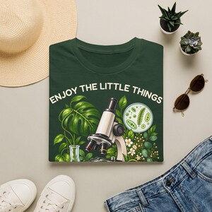 Biology T-Shirt, Enjoy the Little Things Microscope Shirt, Unisex Science Tee, Gift for Biologist, Lab Tech, Biology Teacher image 7