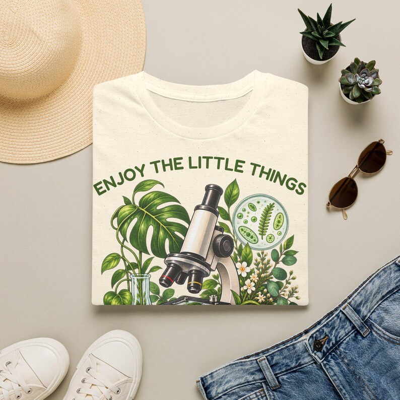 Biology T-Shirt, Enjoy the Little Things Microscope Shirt, Unisex Science Tee, Gift for Biologist, Lab Tech, Biology Teacher image 8