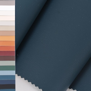 Premium Vegan Leather Upholstery Fabric - Soft Faux Leather by the Yard for Sofa, Chair, Car Seats, and DIY Crafts, Artificial Leather