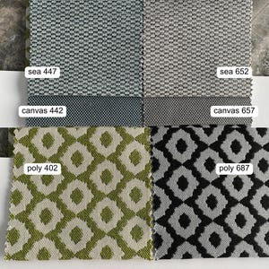 Geometric Ikat Olefin Fabric: Weatherproof Outdoor Upholstery image 6