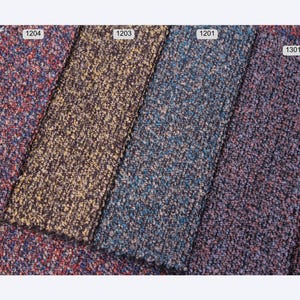 Textured Bouclé Upholstery Fabric by the yard/meter: Durable Multicolor Sofa, Chair, home decor Material image 7