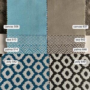 Geometric Ikat Olefin Fabric: Weatherproof Outdoor Upholstery image 5