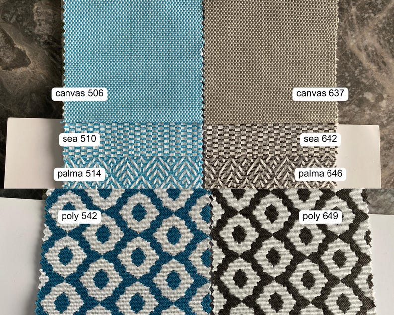 Geometric Ikat Olefin Fabric: Weatherproof Outdoor Upholstery image 5