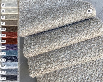 Spotted Boucle Upholstery Fabric: Textured Home Textile