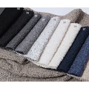 Boucle Upholstery fabric by the Yard, Heavy fabric for chair, sofa, pillow, soft furniture meterial, – Teddy Texture & Durable Fabric