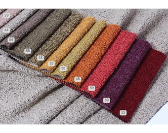 Teddy Boucle-Polsterstoff: Strapazierfähige, weiche Textur, 139 cm breit