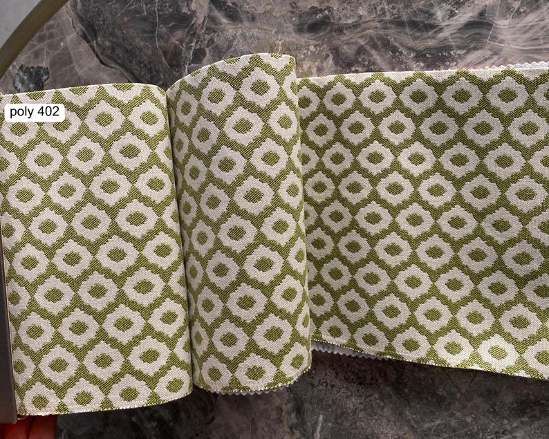 Geometric Ikat Olefin Fabric: Weatherproof Outdoor Upholstery image 2
