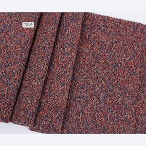 Textured Bouclé Upholstery Fabric by the yard/meter: Durable Multicolor Sofa, Chair, home decor Material image 9