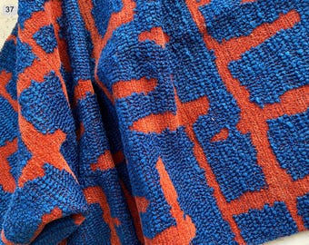 Boho Abstrakt Boucle Polster Stoff Schüttgut, Modern Strukturiert für Sofa Stuhl, Kissenbezug