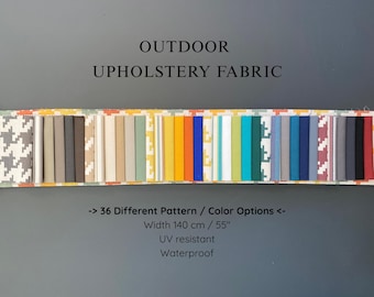 Waterproof Outdoor Upholstery Fabric - UV Resistant, 55" Wide - By The Yard