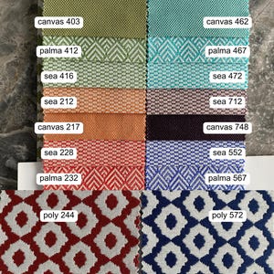 Geometric Ikat Olefin Fabric: Weatherproof Outdoor Upholstery image 7