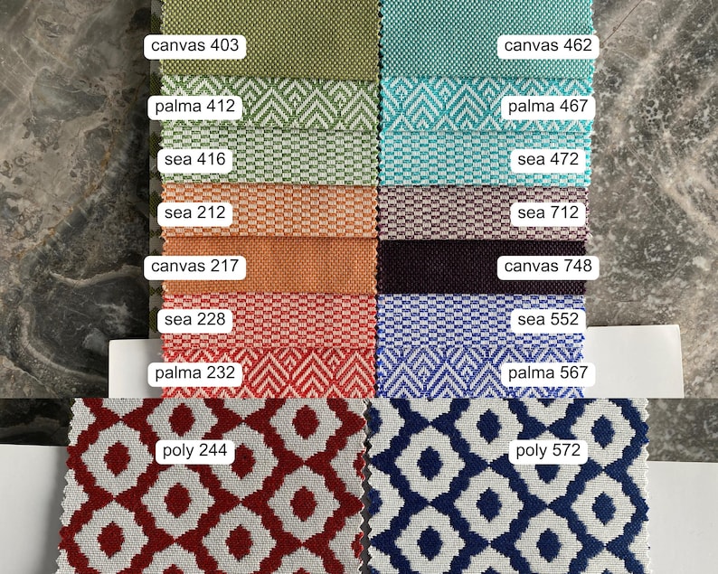 Geometric Ikat Olefin Fabric: Weatherproof Outdoor Upholstery image 7