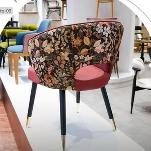 Jacquard Floral Gobelin Upholstery Fabric by the Yard – Vintage-Style Tapestry Fabric for Furniture, Pillows, Curtains and Home Decor