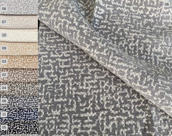 Geometric Chenille Upholstery Fabric: Heavy-Duty 55" Wide, Interior Design