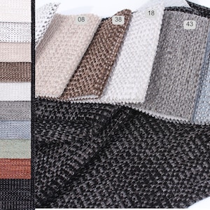 Luxury Chenille Velvet Upholstery Fabric by the Yard – Textured Woven Soft Fabric for Sofa, Chairs, Cushions & Home Décor, interior design