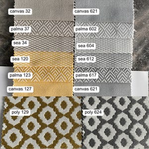 Geometric Ikat Olefin Fabric: Weatherproof Outdoor Upholstery image 4