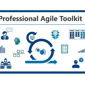 Agile Professional PowerPoint Toolkit - 100% Editable Template - 50 Pages + Excel Support Files - Scrum - Kanban - XP Extreme Programming