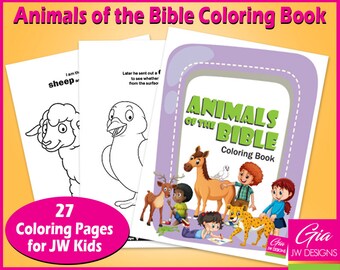 Animals of The Bible Coloring Book | JW Kids (Digital Download)