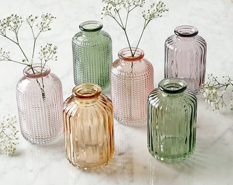 Summer Shades Glass Bud Vase Assortment