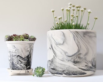 Monochrome Ceramic Planter