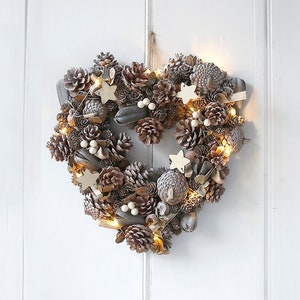 Heart Woodland And Stars LED Wreath