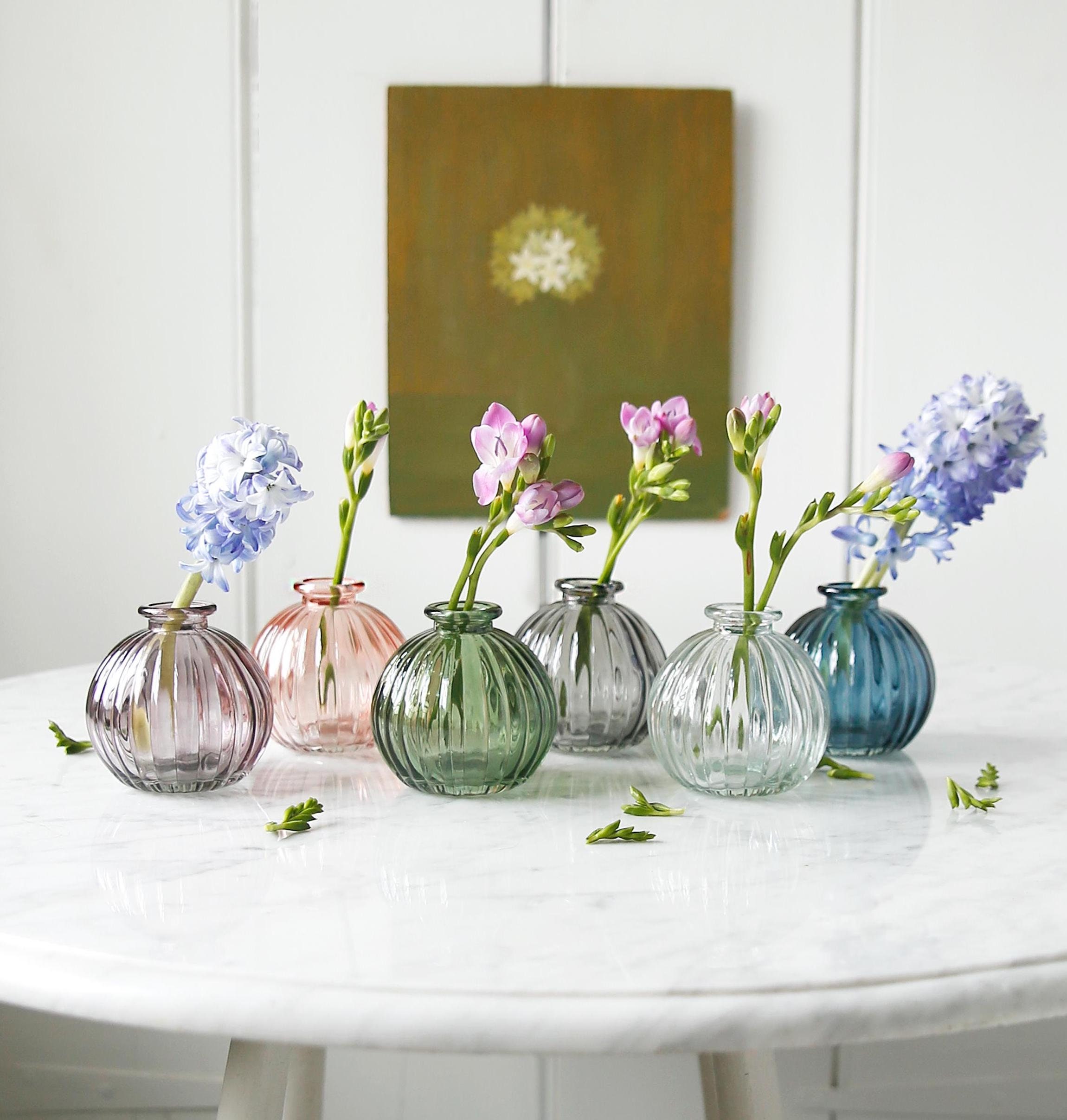 Round Glass Bud Vase