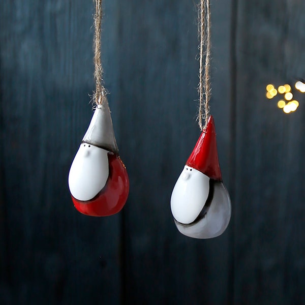 Ceramic Hanging Santa
