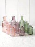 Coloured Glass Bottle Vase Collection