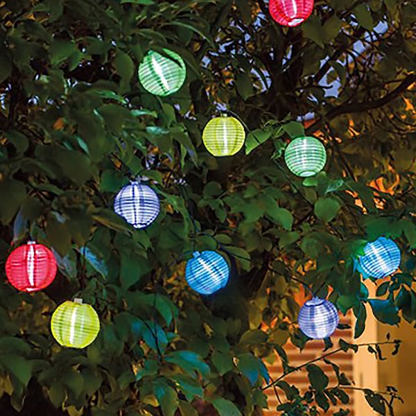 Garden Solar Lantern String Lights