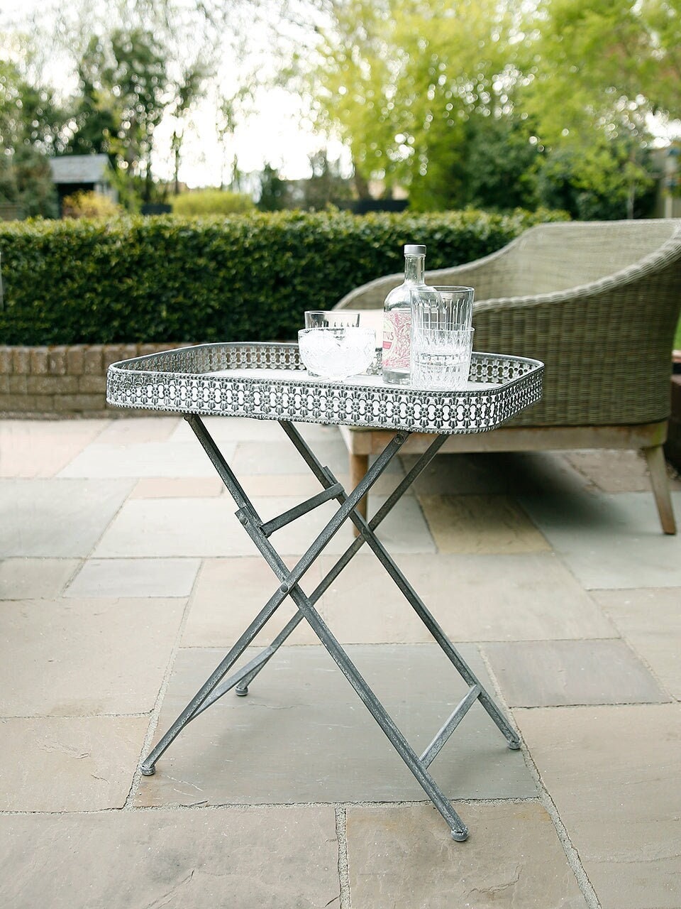 Folding Metal Table Etsy UK