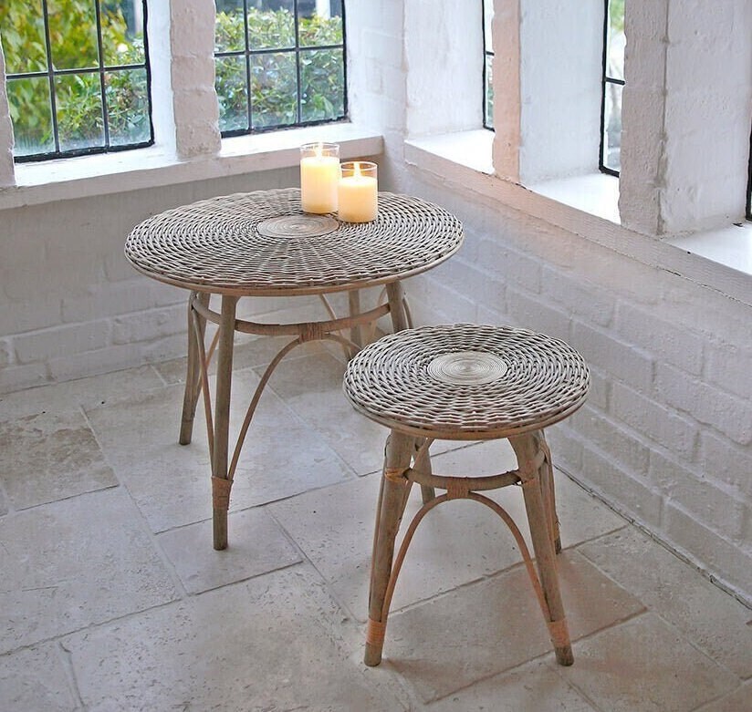 Anko rattan side table deals