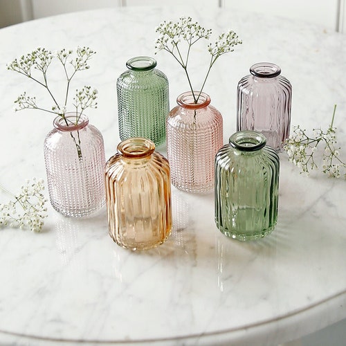 Summer Shades Glass Bud Vase Assortment