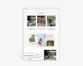 Tema de WordPress moderno y femenino para blogueros de estilo de vida / Instalación gratuita / Tema secundario Kadence