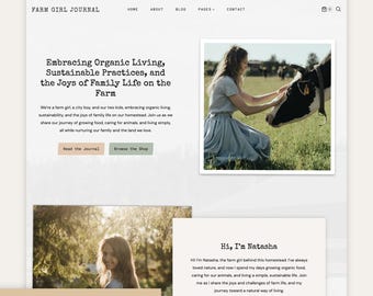 Homestead Lifestyle Food Recipe WordPress Theme Ecommerce Website Responsive Free Installation