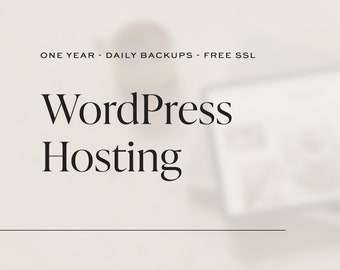 WordPress Hosting, 1 Year, Free SSL, Daily Backups, 5 Mailboxes, Free Migration, Perfect for Bloggers and Entrepreneurs