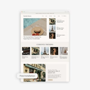 Magazine Style WordPress Theme for Lifestyle Bloggers, Influencers | Free Installation