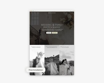 Tema de WordPress para fotógrafos de bodas y familias / Instalación gratuita