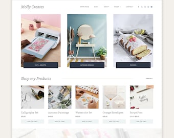 Tema de WordPress colorido, minimalista y divertido para bloggers de comida, estilo de vida y bricolaje, WooCommerce y recetas.