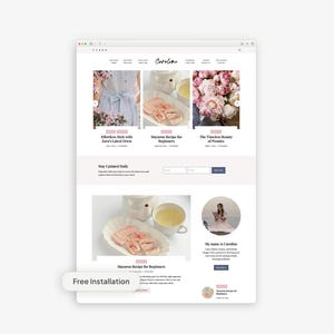 Thème WordPress féminin moderne pour les blogueuses lifestyle | Installation gratuite | Thème enfant Kadence