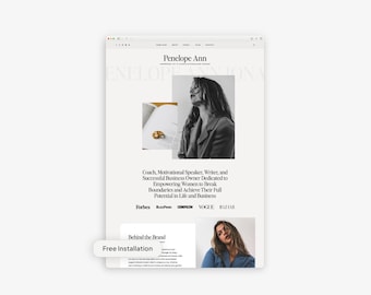 Tema editorial de WordPress para coaches, fotógrafos y agencias / Instalación gratuita / Tema secundario Kadence