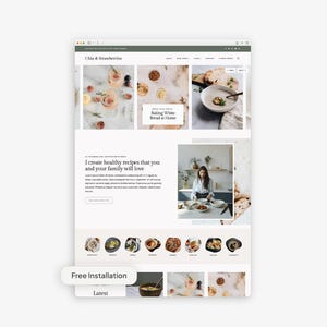 Thème WordPress féminin moderne pour blogueuses culinaires | Installation gratuite | Thème enfant Kadence