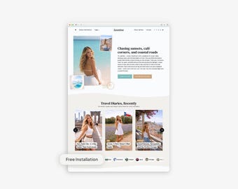 Tema de WordPress para blogueros de viajes, agentes y blogueros de estilo de vida / Instalación gratuita