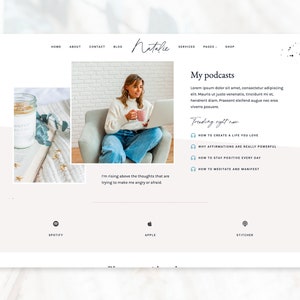 Natalie Modern & Feminine WordPress Theme for Coaches, Therapists, Service-Based Businesses, Fully Customizable image 5