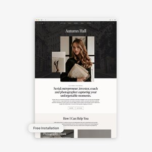 Editorial Wordpress Theme for Coaches, Photographers, Agency | Free Installation | Kadence Child Theme