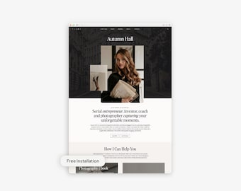 Tema editorial de WordPress para coaches, fotógrafos y agencias / Instalación gratuita / Tema secundario Kadence