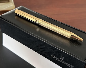 Amazing AP Rollerball Gold plated Royal Oak Golden Ballpoint Pen Vintage premium pen replica REMASTERED