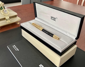 Amazing MB Meisterstück Around the World in 80 Days Gold plated Collectable German Vintage premium pen replica REMASTERED
